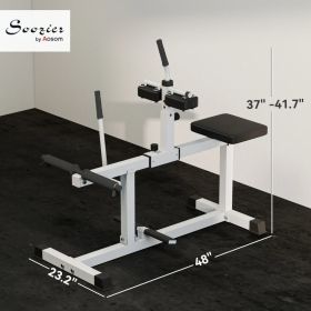 Adjustable Seated Calf Raise Exercise Strength Training Gym Equipment (Option: White 1090x480x150 mm)